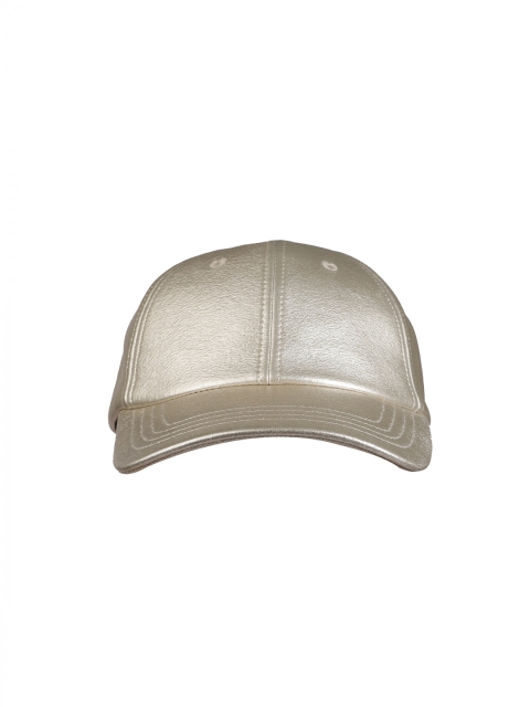 

Levis Women Light Gold-Toned Solid METALLIC Baseball Cap