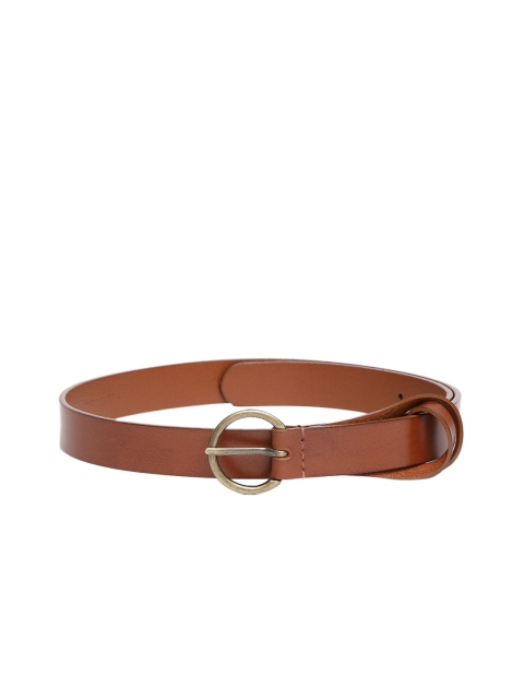 

Levis Women Tan-Brown Solid Leather Belt