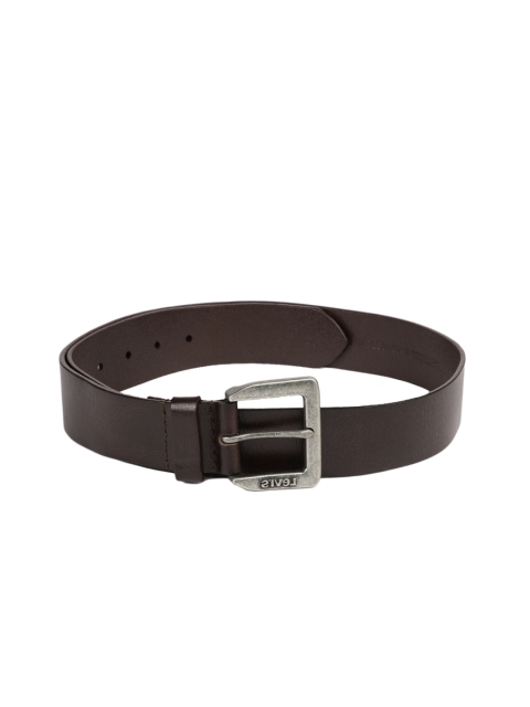 

Levis Men Maroon Solid Leather Belt