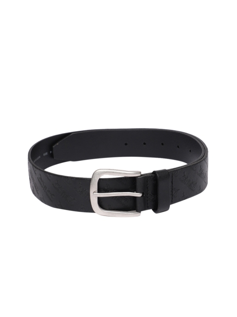 

Levis Men Black Textured Leather Belt