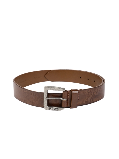 

Levis Men Tan-Brown Solid Leather Leather Belt