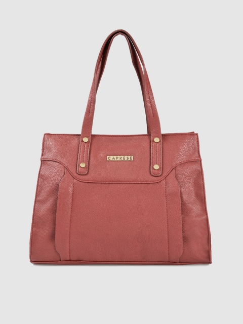 

Caprese Pink Solid Shoulder Bag