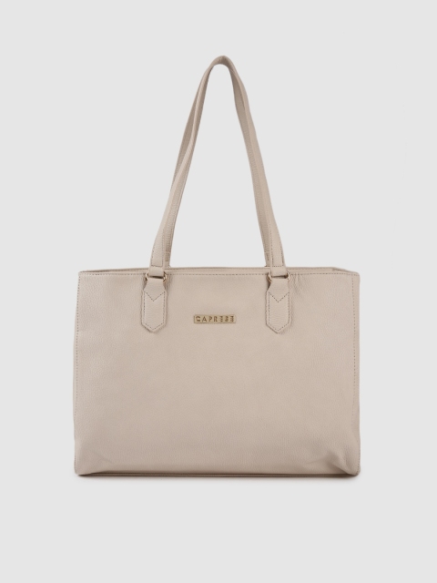 

Caprese Beige Solid Shoulder Bag