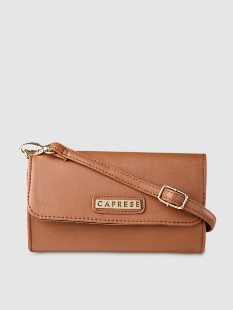 

Caprese Brown Solid Sling Bag