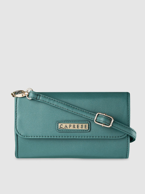 

Caprese Blue Solid Sling Bag