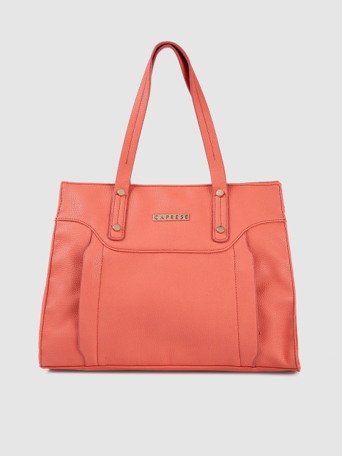 

Caprese Coral Solid Shoulder Bag