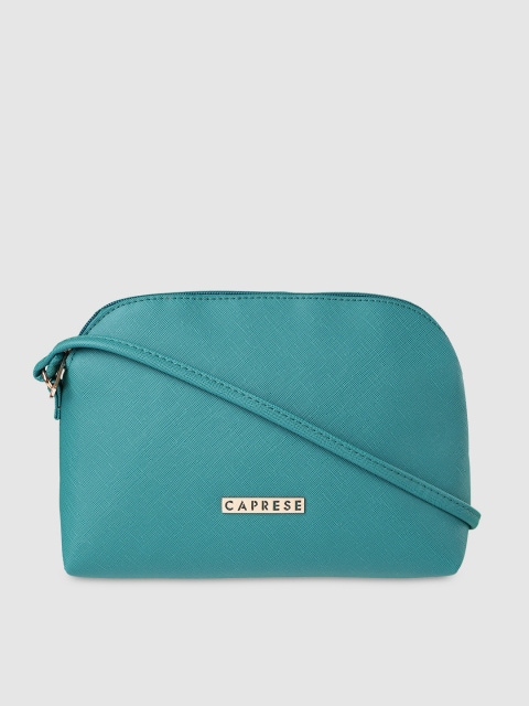 

Caprese Turquoise Blue Solid Sling Bag