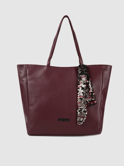 

Caprese Burgundy Solid Shoulder Bag