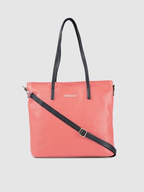 

Caprese Peach-Coloured Solid Shoulder Bag