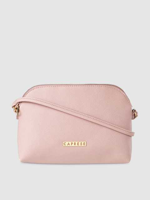 

Caprese Pink Solid Sling Bag