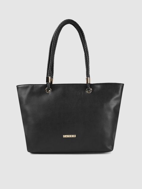 

Caprese Black Solid Shoulder Bag