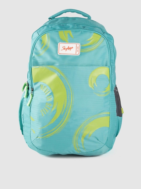 

Skybags Unisex Sea Green Graphic Laptop Backpack