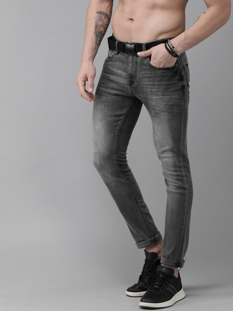 

Roadster Men Black Skinny Fit Mid-Rise Clean Look Stretchable Jeans