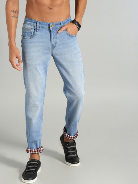 

Roadster Men Blue Slim Tapered Fit Mid-Rise Clean Look Stretchable Jeans