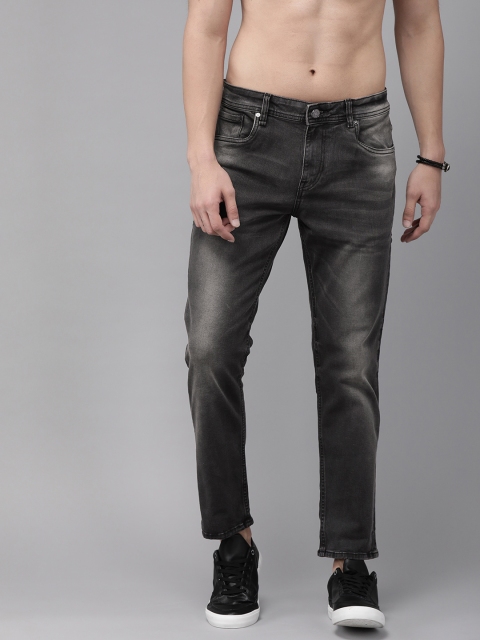 

Roadster Men Black Slim Tapered Fit Mid-Rise Clean Look Stretchable Jeans