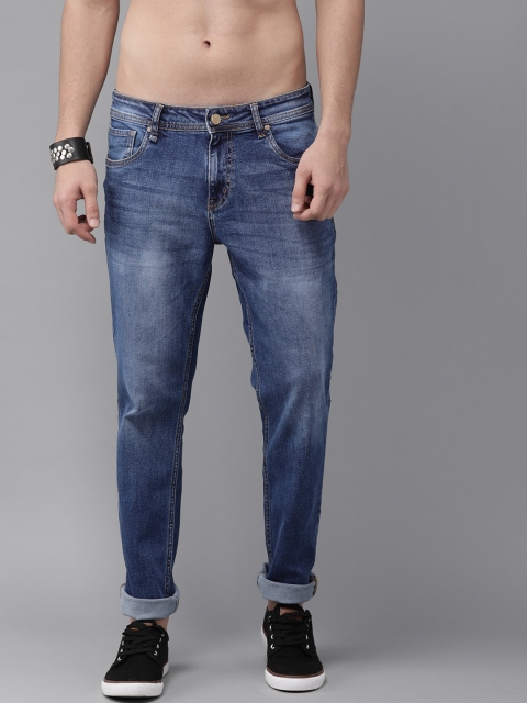 

The Roadster Lifestyle Co Men Blue Slim Tapered Fit Mid-Rise Clean Look Stretchable Jeans