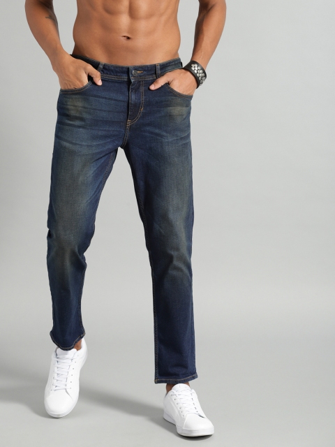 

Roadster Men Blue Ankle Slim Tapered Fit Mid-Rise Clean Look Stretchable Jeans