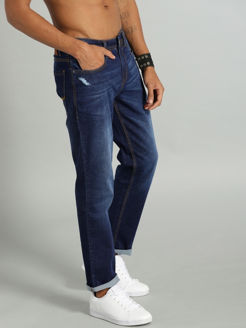 

Roadster Men Blue Slim Fit Low-Rise Low Distress Stretchable Jeans
