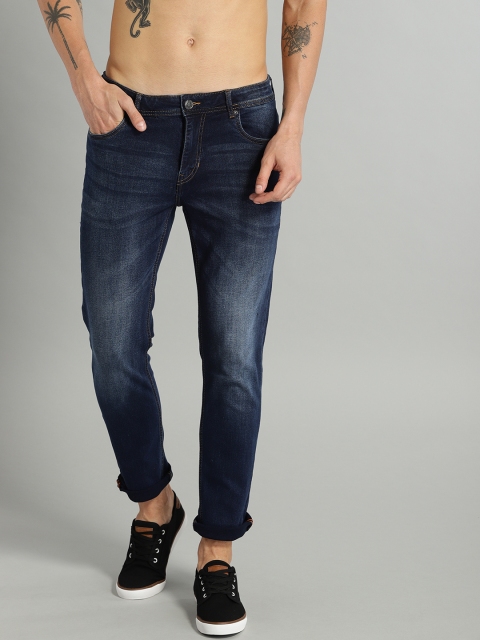 

Roadster Men Navy Blue Slim Tapered Fit Mid-Rise Clean Look Stretchable Jeans