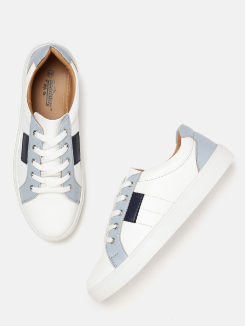 

Roadster Women White & Blue Colourblocked Sneakers
