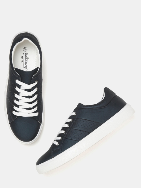 

Roadster Women Navy Blue Perforated Sneakers