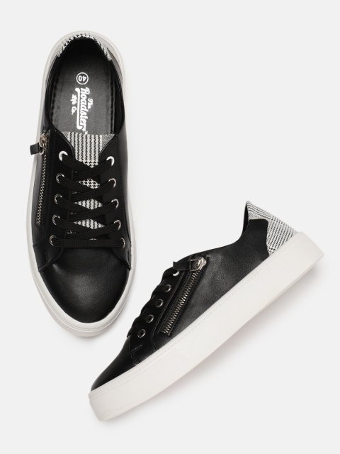 

Roadster Women Black Sneakers
