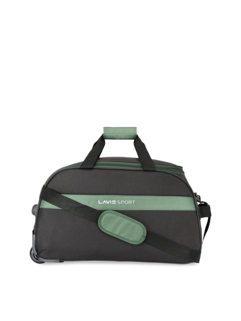 

Lavie Sport Unisex Black Solid Small Duffel Bag