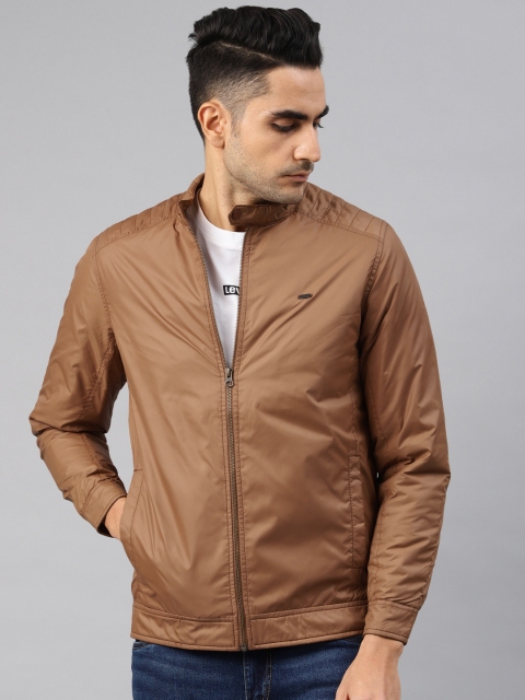 

Peter England Men Brown Solid Tailored Jacket