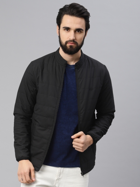 

Peter England Men Black Solid Puffer Jacket