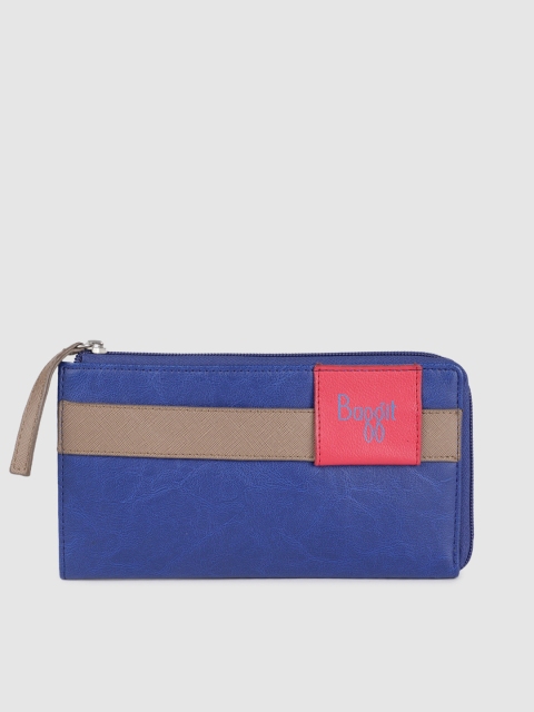 

Baggit Women Blue Solid Zip Around Wallet