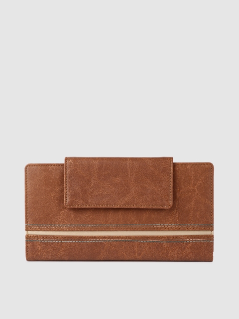 

Baggit Women Tan Brown Solid Two Fold Wallet