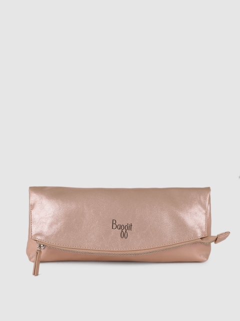 

Baggit Rose Gold Solid Clutch