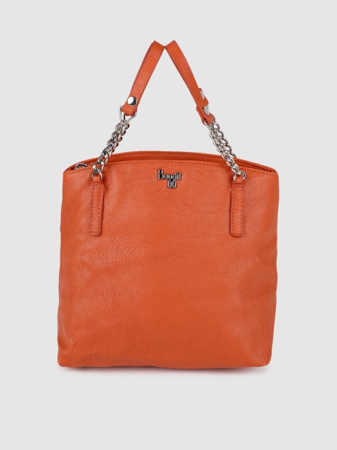 

Baggit Orange Textured Handheld Bag