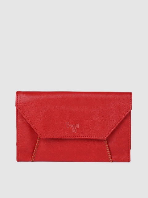 

Baggit Women Red Solid Two Fold Wallet