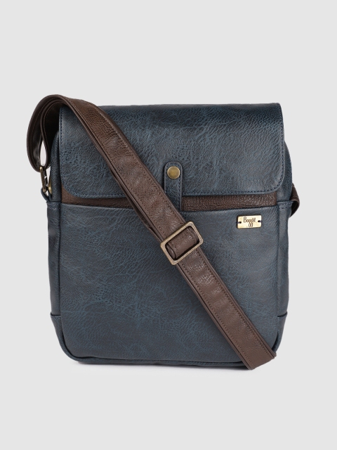 

Baggit Men Navy Blue Solid Messenger Bag