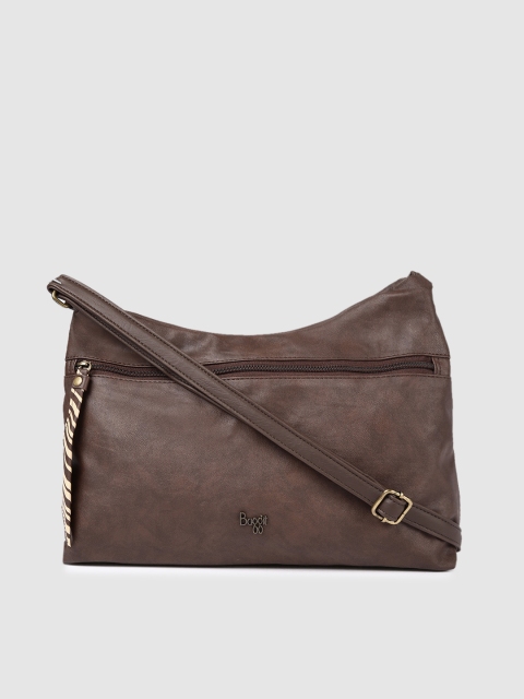 

Baggit Brown Solid Sling Bag