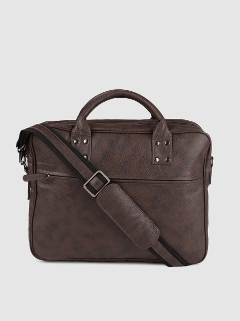 

Baggit Men Brown Solid Laptop Bag