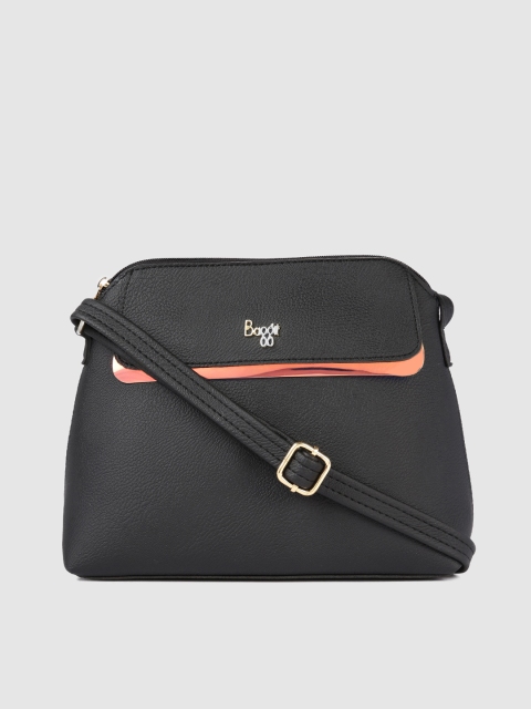 

Baggit Black Solid Sling Bag