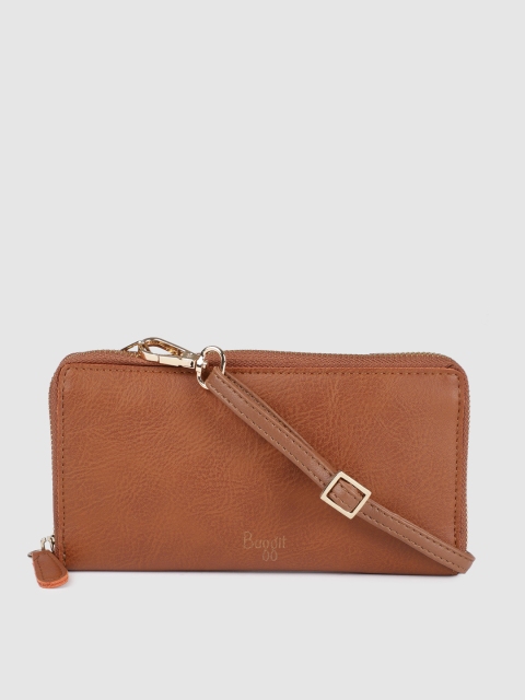 

Baggit Women Brown Solid Zip Around Wallet