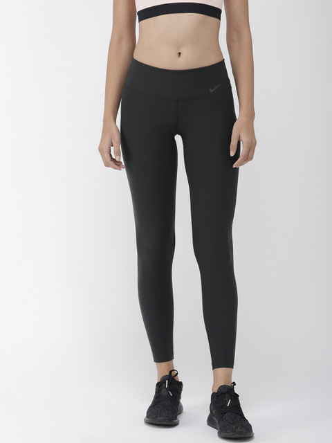 

Nike Women Black Solid Dri-FIT LGND 2.0 TI POLY Tights