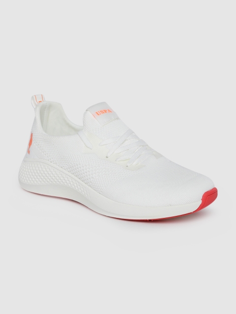 Men Off-White Textile Walking Shoes