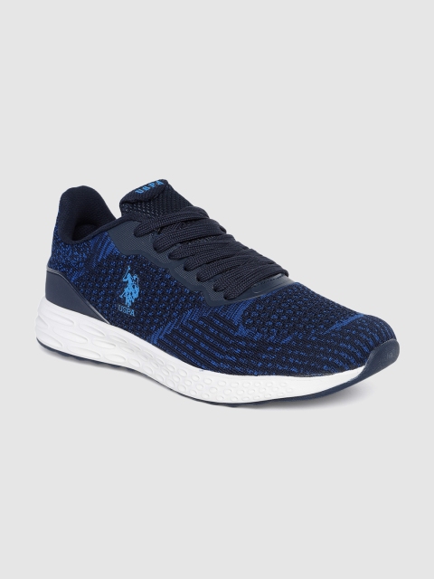 

U.S. Polo Assn. Men Navy Blue Textile Walking Shoes