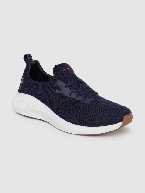 

U.S. Polo Assn. Men Navy Blue Textile Walking Shoes