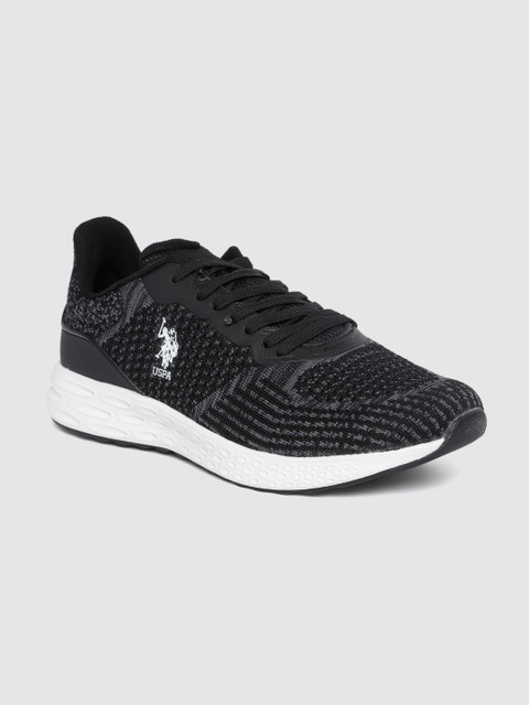 

U.S. Polo Assn. Men Black Textile Walking Shoes