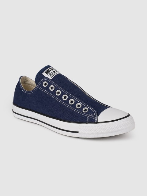 

Converse FOUNDATIONAL CANVAS CHUCK TAYLOR ALL STAR Blue Slip-On Sneakers