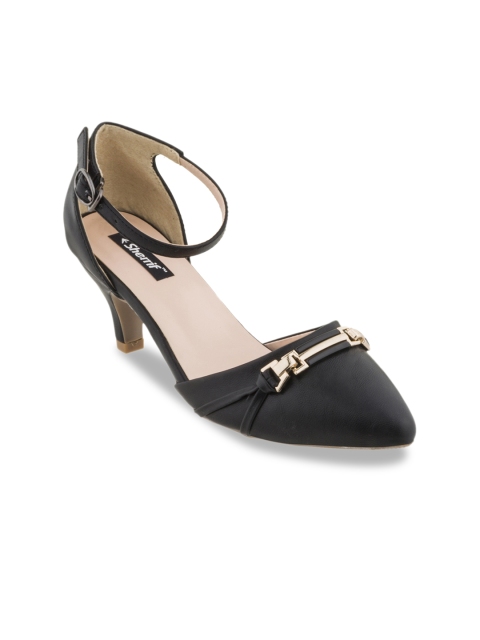 

Sherrif Shoes Women Black Solid Pumps