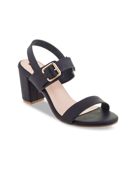 

Sherrif Shoes Women Navy Blue Solid Heels