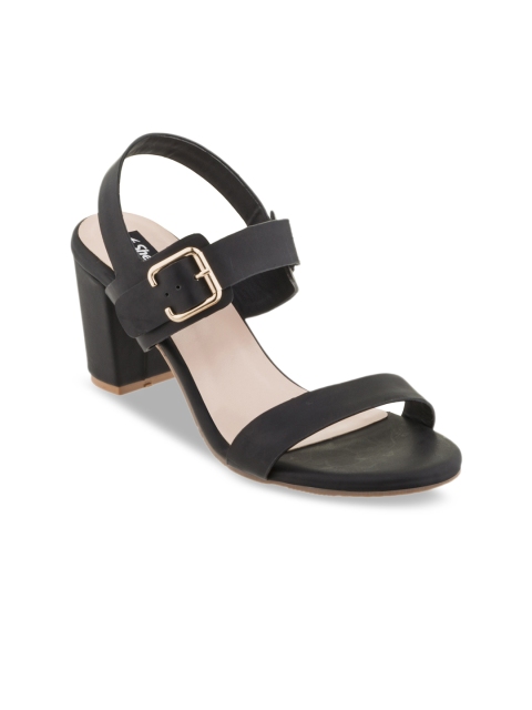 

Sherrif Shoes Women Black Solid Heels