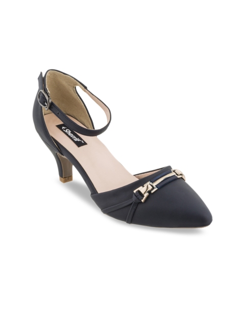 

Sherrif Shoes Women Navy Blue Solid Heels