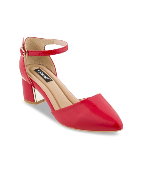 

Sherrif Shoes Women Red Solid Heels
